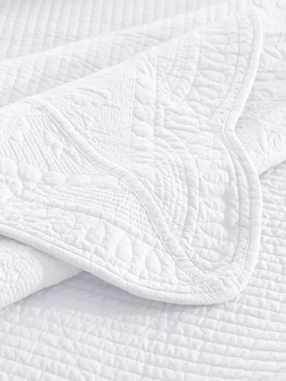 3 PIECE 100% COTTON QUILT SET, OVERSIZED LIGHTWEIGHT TEXTURED BEDSPREAD